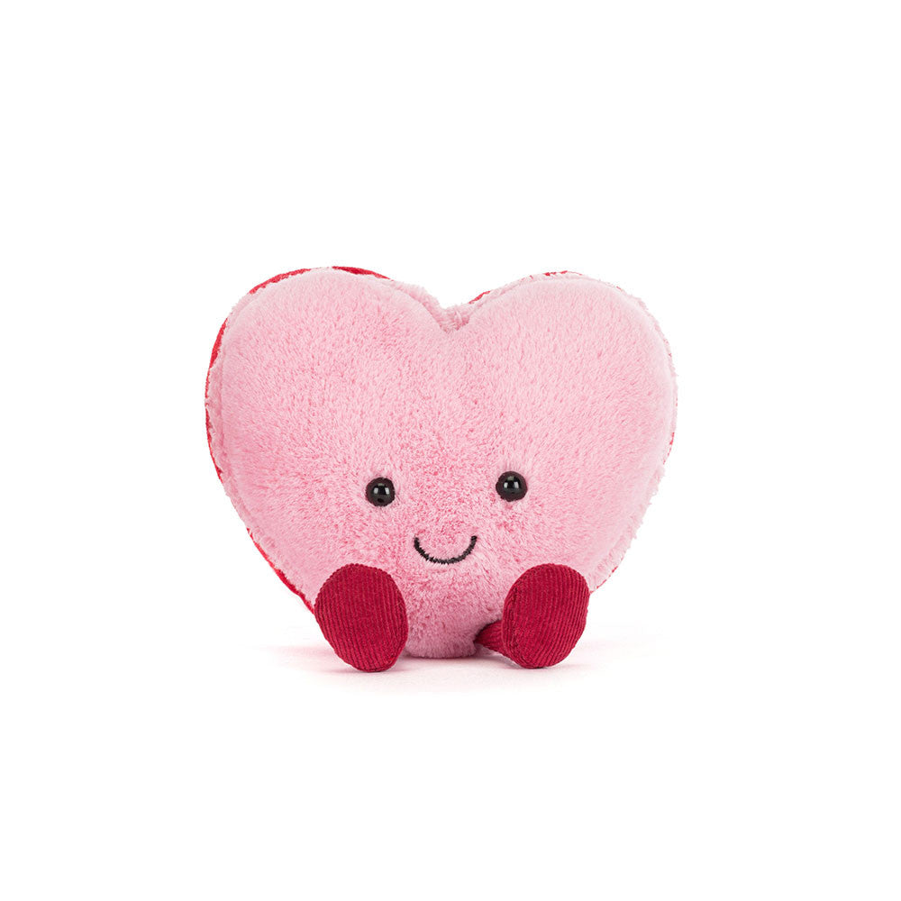 Pink Heart Macaron Plush Toy