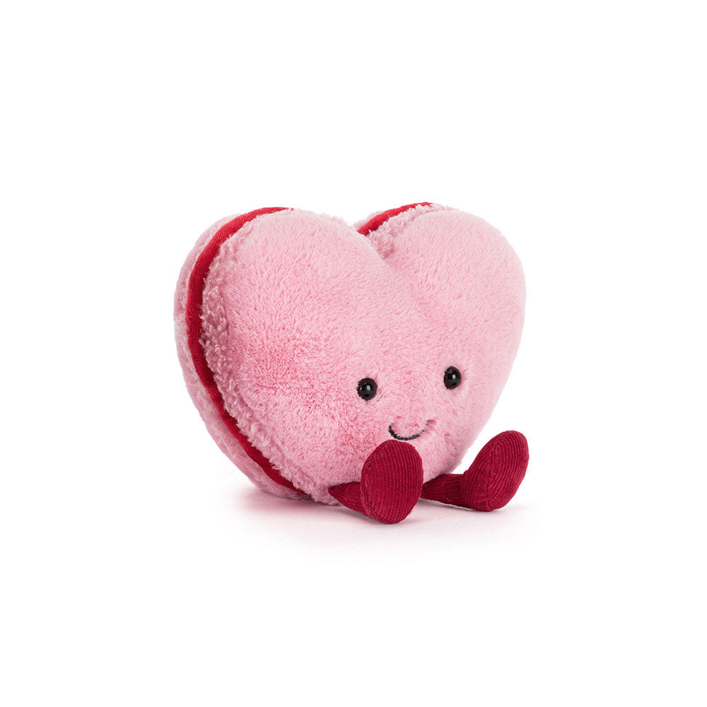Pink Heart Macaron Plush Toy