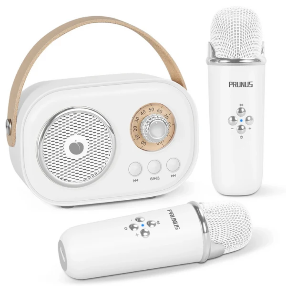 Portable Karaoke Machine – Bluetooth Speaker with Dual Wireless Microphones