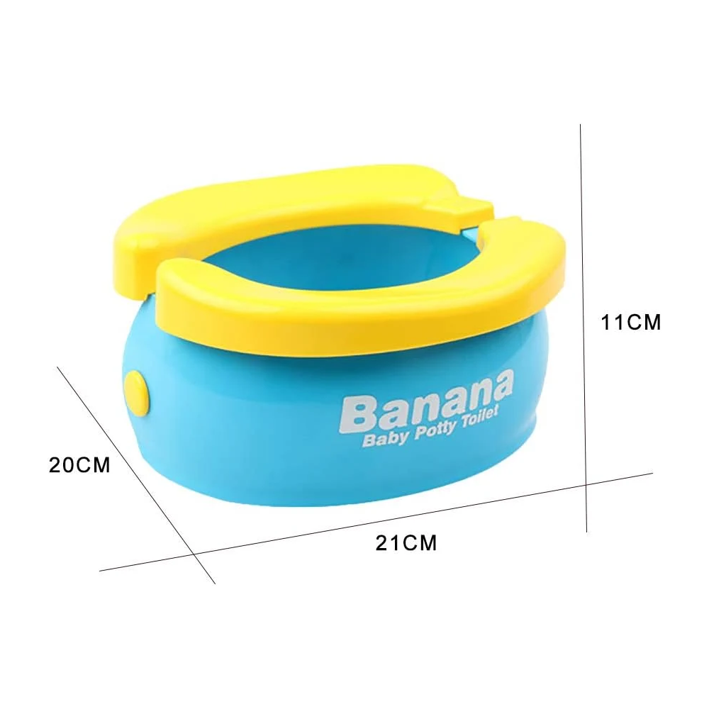 Portable Travel Potty for Kids – Foldable Toilet Training Seat with Disposable Bags