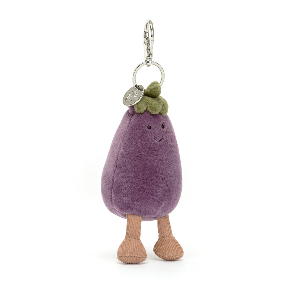 Purple Aubergine Bag Charm