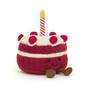 Red Cherry Cake Plush Toy