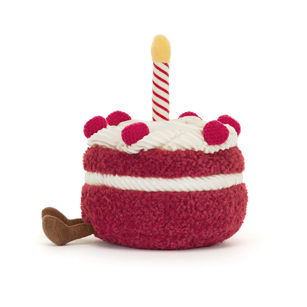 Red Cherry Cake Plush Toy
