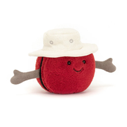 Red Cricket Ball Plush Toy