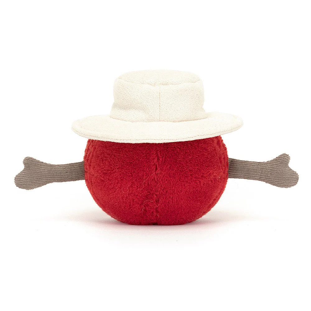 Red Cricket Ball Plush Toy