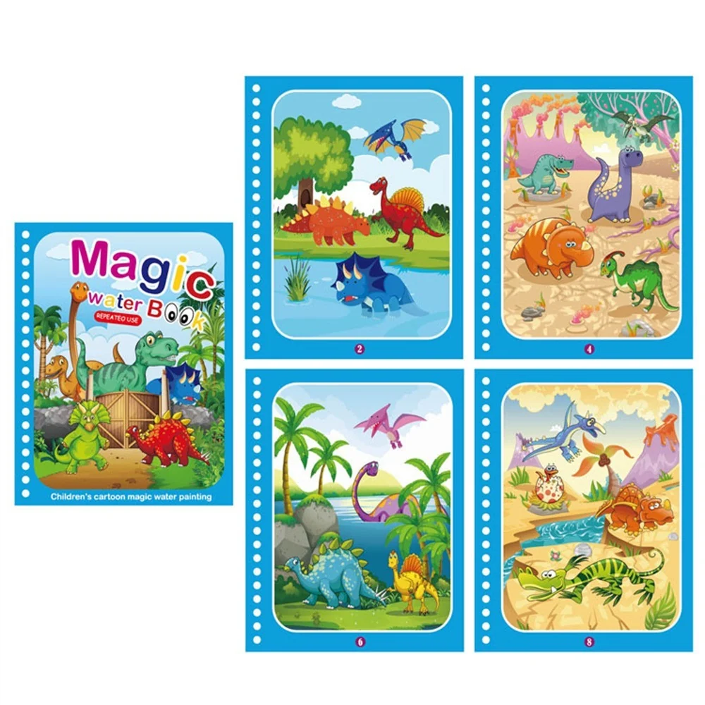 Reusable Water Coloring Book for Kids – Mess-Free Magic Drawing Activity Set