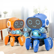 RoboGroove Dancing Robot Toy – Interactive Musical Robot with LED Lights for Kids