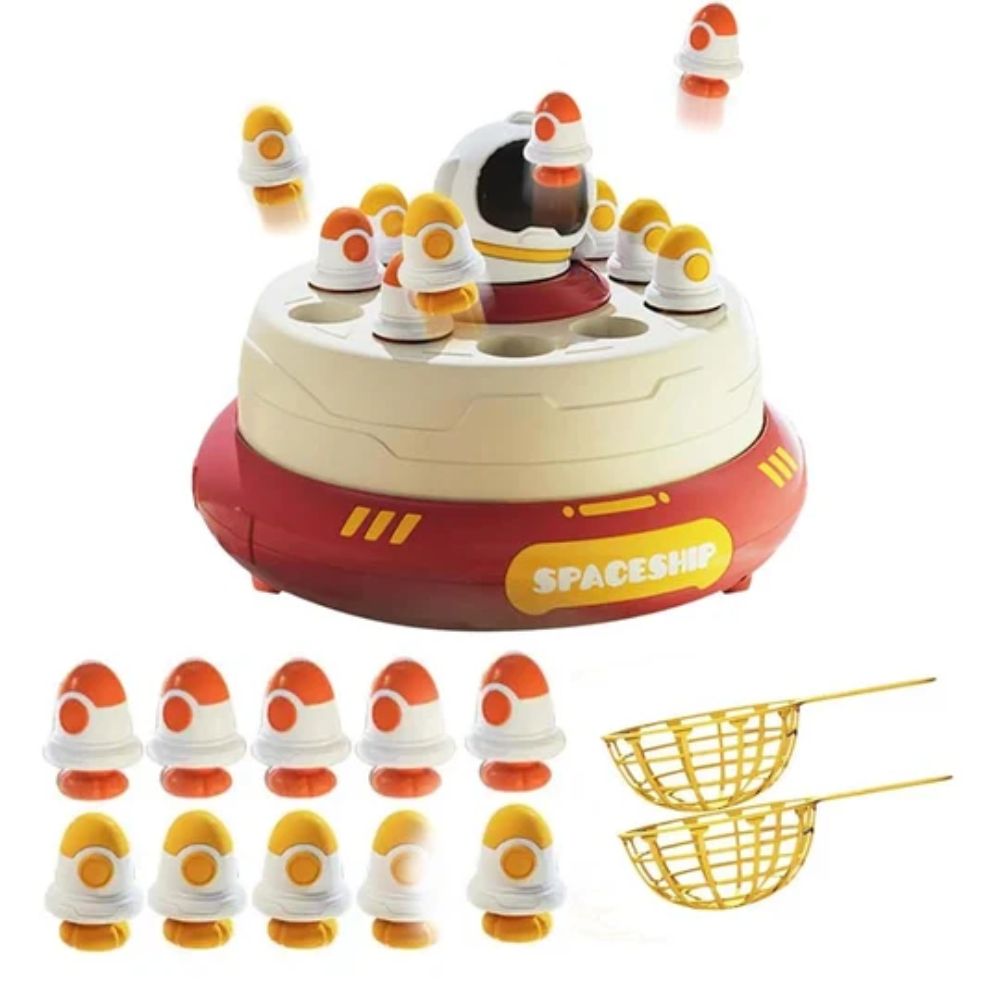 Rocket Launcher Catching Game – Interactive Astronaut Bouncing Toy for Kids