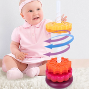 Rotating Stacking Tower – Colorful Spin & Stack Learning Toy for Toddlers