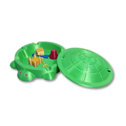 SandyShell Turtle Sensory Sandbox – Mini Sand Play Toy with Tools for Kids