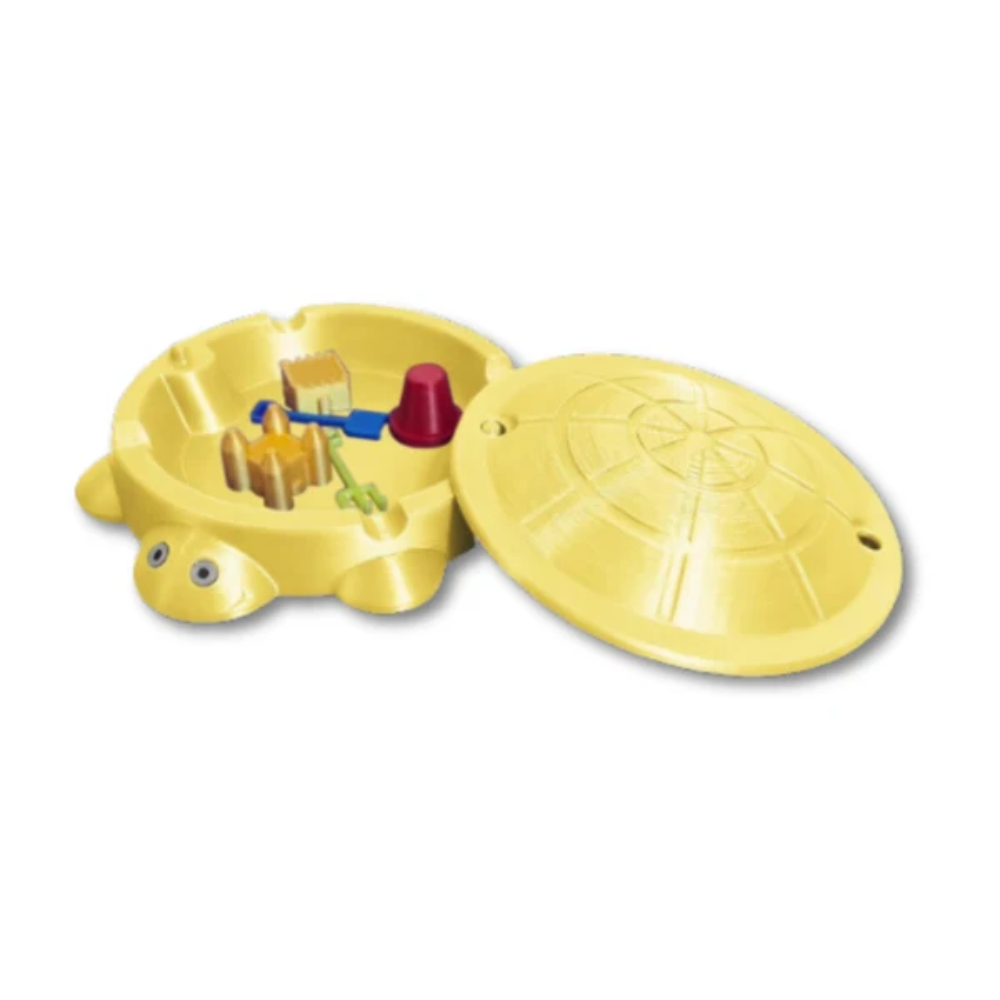 SandyShell Turtle Sensory Sandbox – Mini Sand Play Toy with Tools for Kids