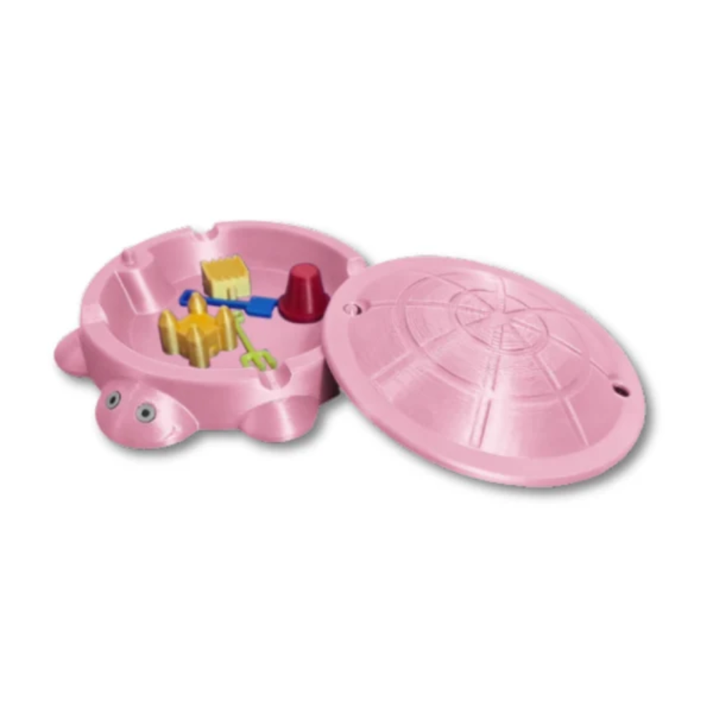 SandyShell Turtle Sensory Sandbox – Mini Sand Play Toy with Tools for Kids