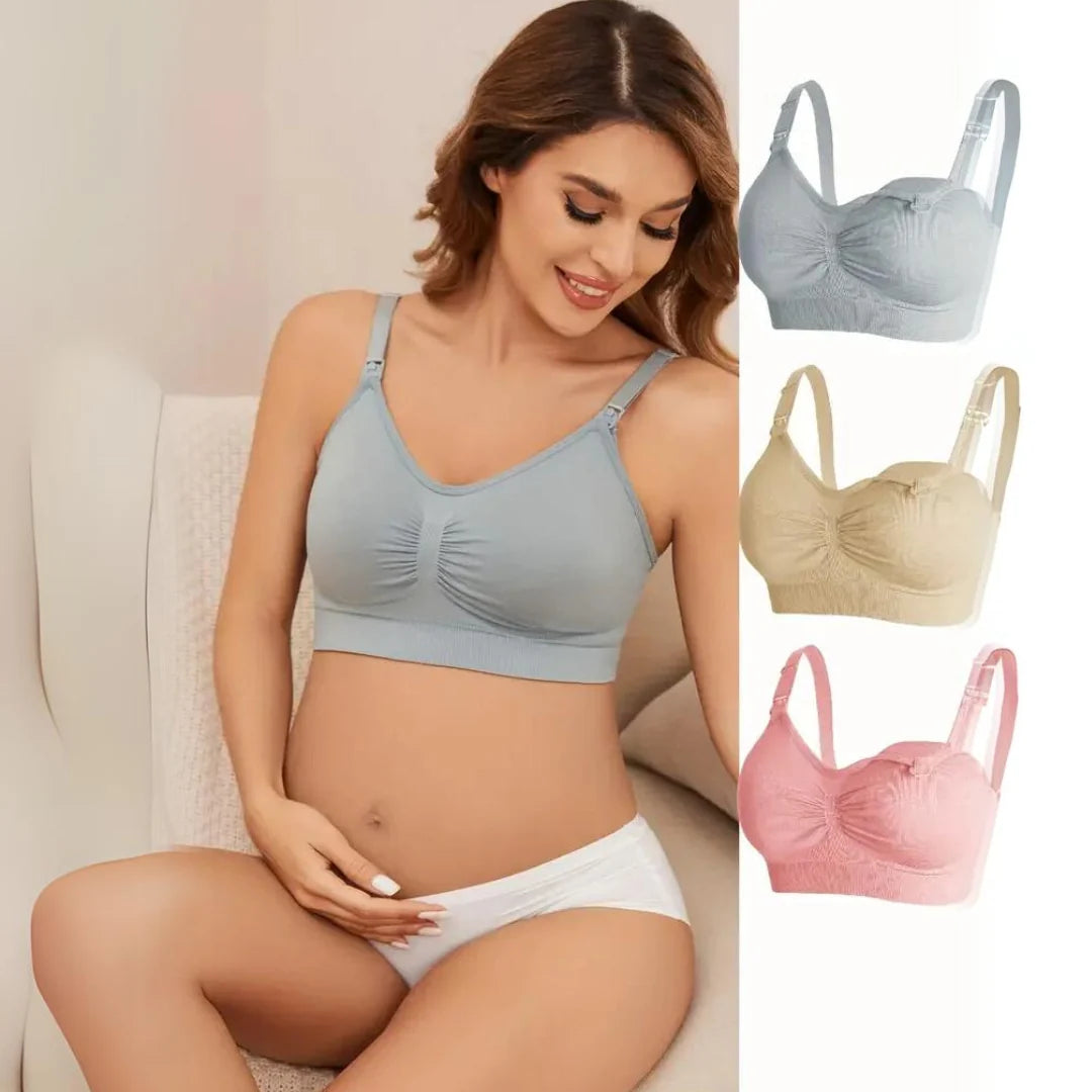 Seamless Nursing Bras – 3 Pack Maternity Bra Set