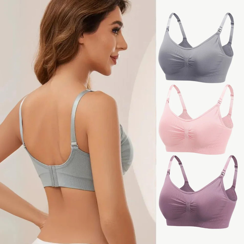 Seamless Nursing Bras – 3 Pack Maternity Bra Set