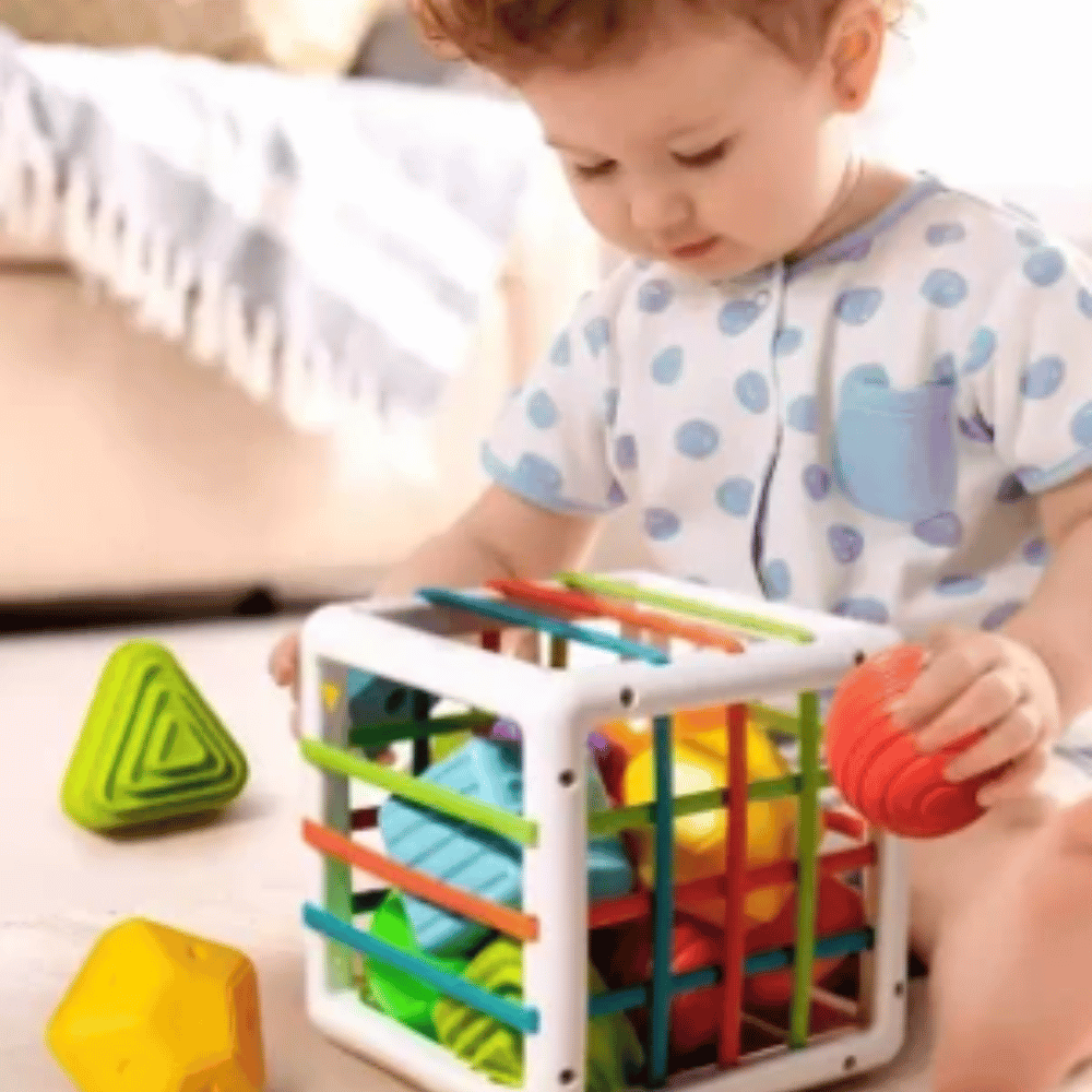 Shape Sorting Cube for Kids – Educational Color & Shape Matching Toy