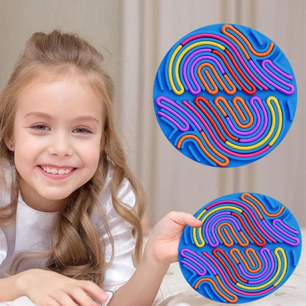 Silicone Sensory Activity Board – Tactile Fidget Toy for Kids and Adults