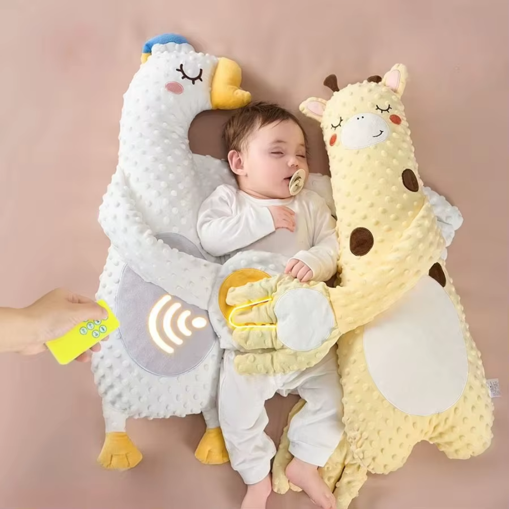 Baby Sleep Patting Pillow – Plush Soothing Pillow with Remote Control