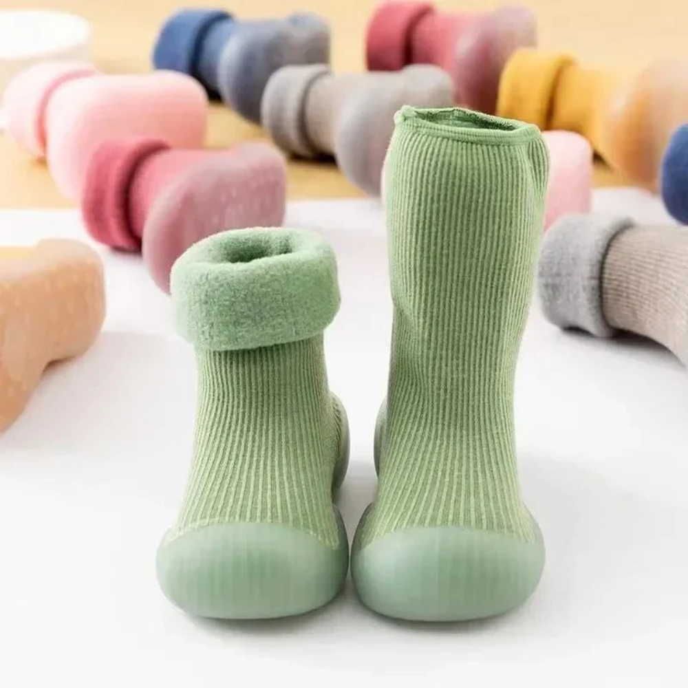 Soft Sole Baby Booties Crib Shoes | Slip On
