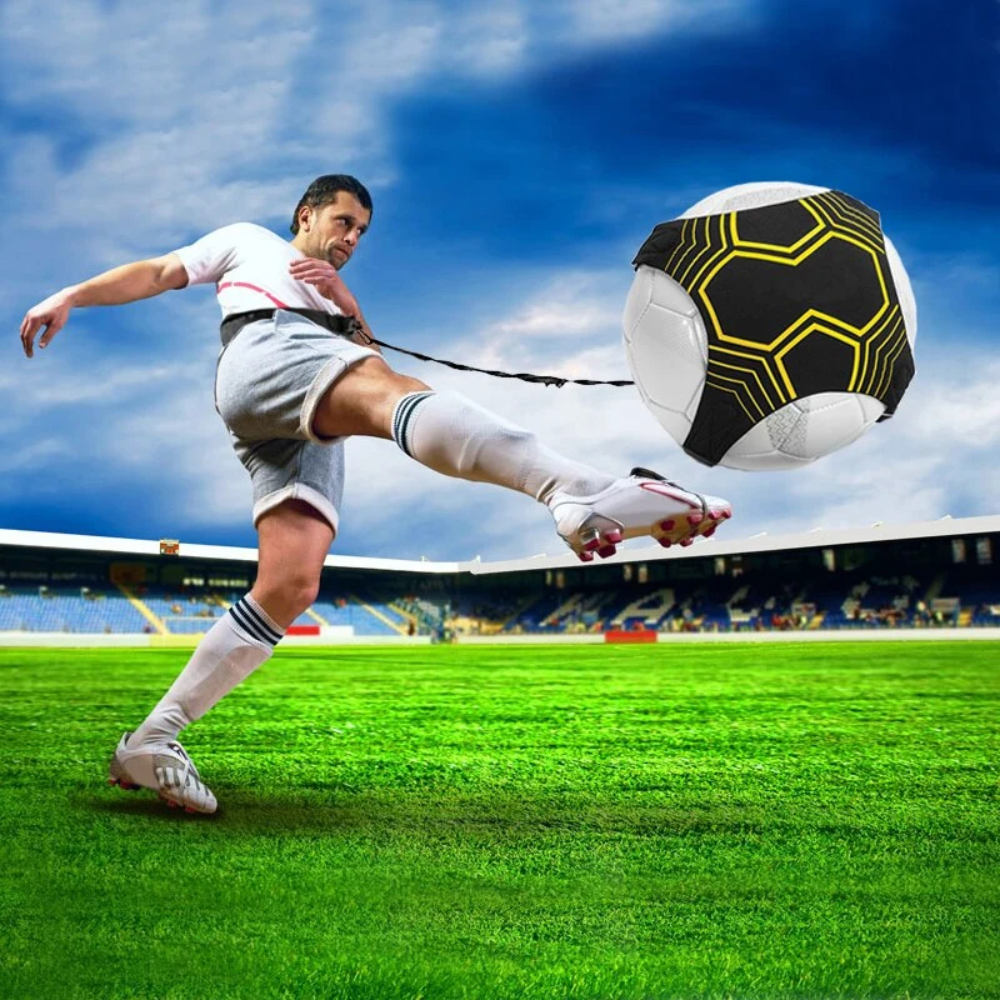Soccer Training Belt – Adjustable Football Kick Trainer with Ball Holder