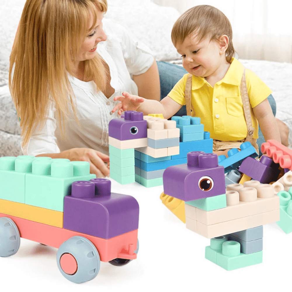 Soft Silicone Building Blocks – Flexible Stacking & Construction Toy for Kids