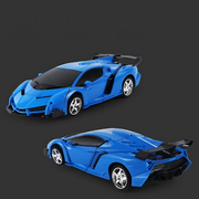 SpeedBot RC Transforming Car – Remote Control Robot Toy with LED Lights for Kids