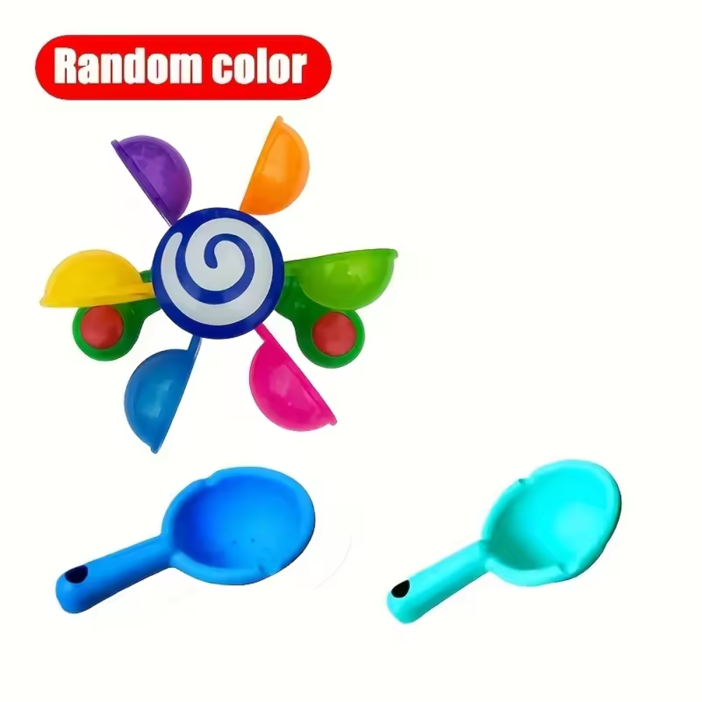 Spinning Bath Pinwheel Toy for Kids – Suction Cup Sensory Water Toy