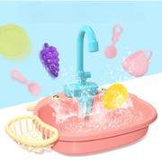 Splashy Kids Play Sink – Interactive Pretend Kitchen Washing Toy