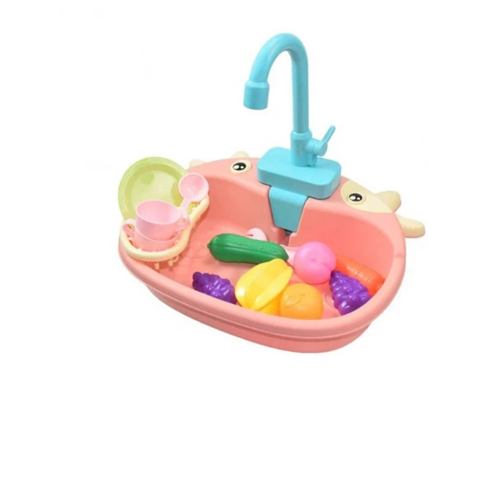 Splashy Kids Play Sink – Interactive Pretend Kitchen Washing Toy