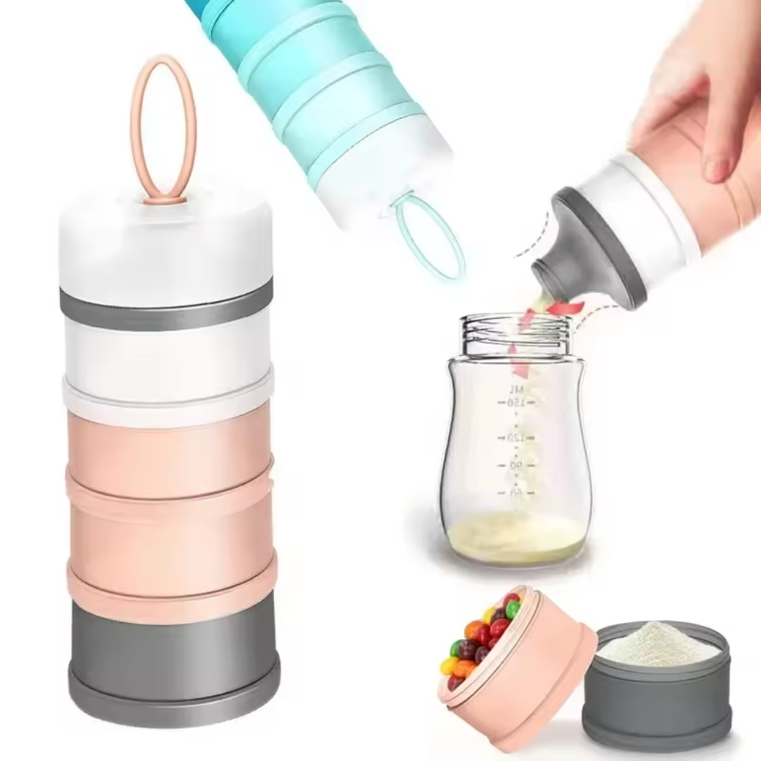 Baby Food Storage Containers Stackable | Portable Dispenser