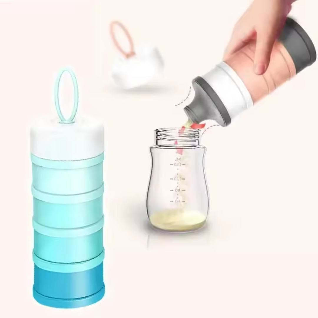 Baby Food Storage Containers Stackable | Portable Dispenser