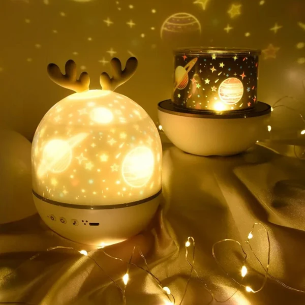 Starbug Star Projector Night Light – Kids Galaxy Projector with Music and Remote Control