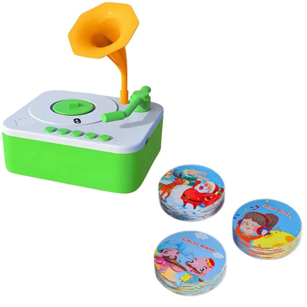 StoryTone Kids Musical Gramophone – Interactive Storytelling and Music Player Toy
