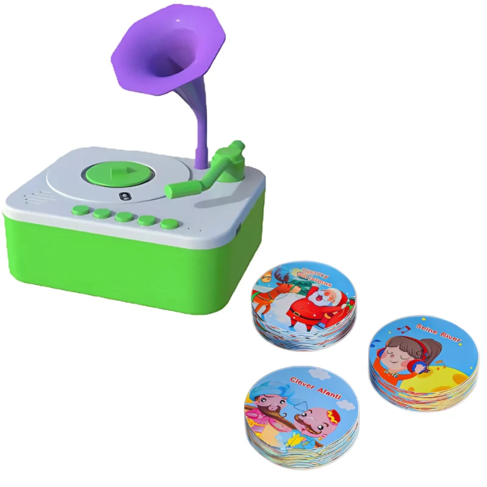 StoryTone Kids Musical Gramophone – Interactive Storytelling and Music Player Toy