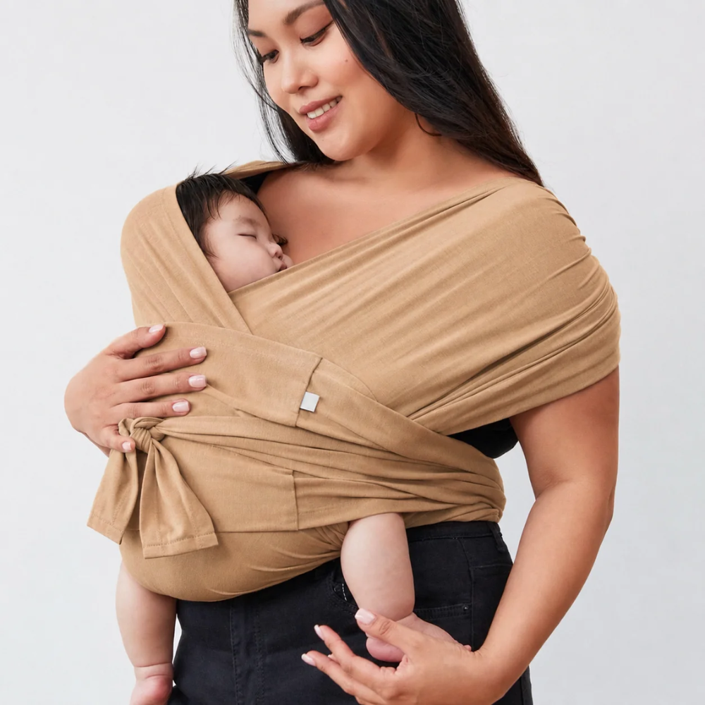 Stretchy Baby Wrap Carrier – Breathable Adjustable Infant Sling