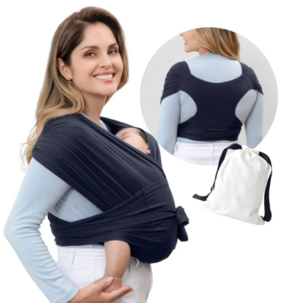 Stretchy Baby Wrap Carrier – Breathable Adjustable Infant Sling