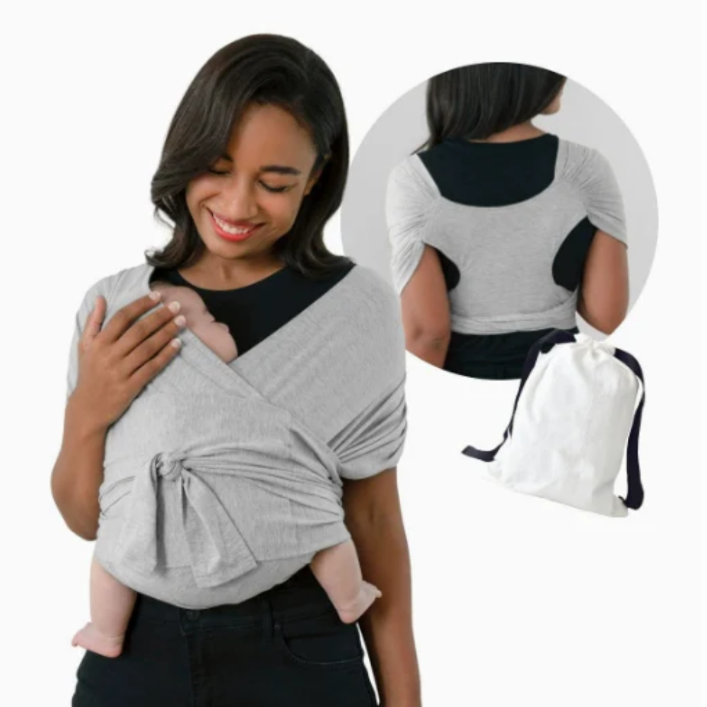 Stretchy Baby Wrap Carrier – Breathable Adjustable Infant Sling