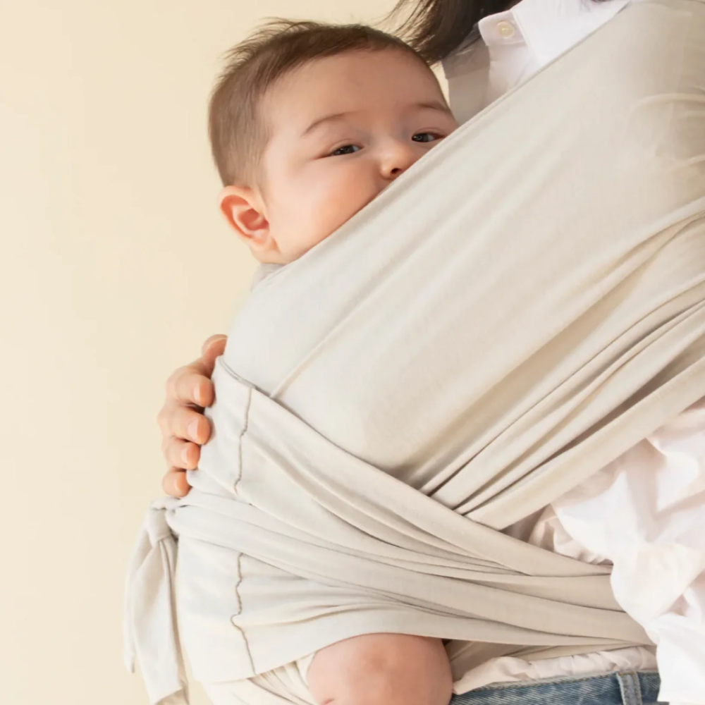 Stretchy Baby Wrap Carrier – Breathable Adjustable Infant Sling