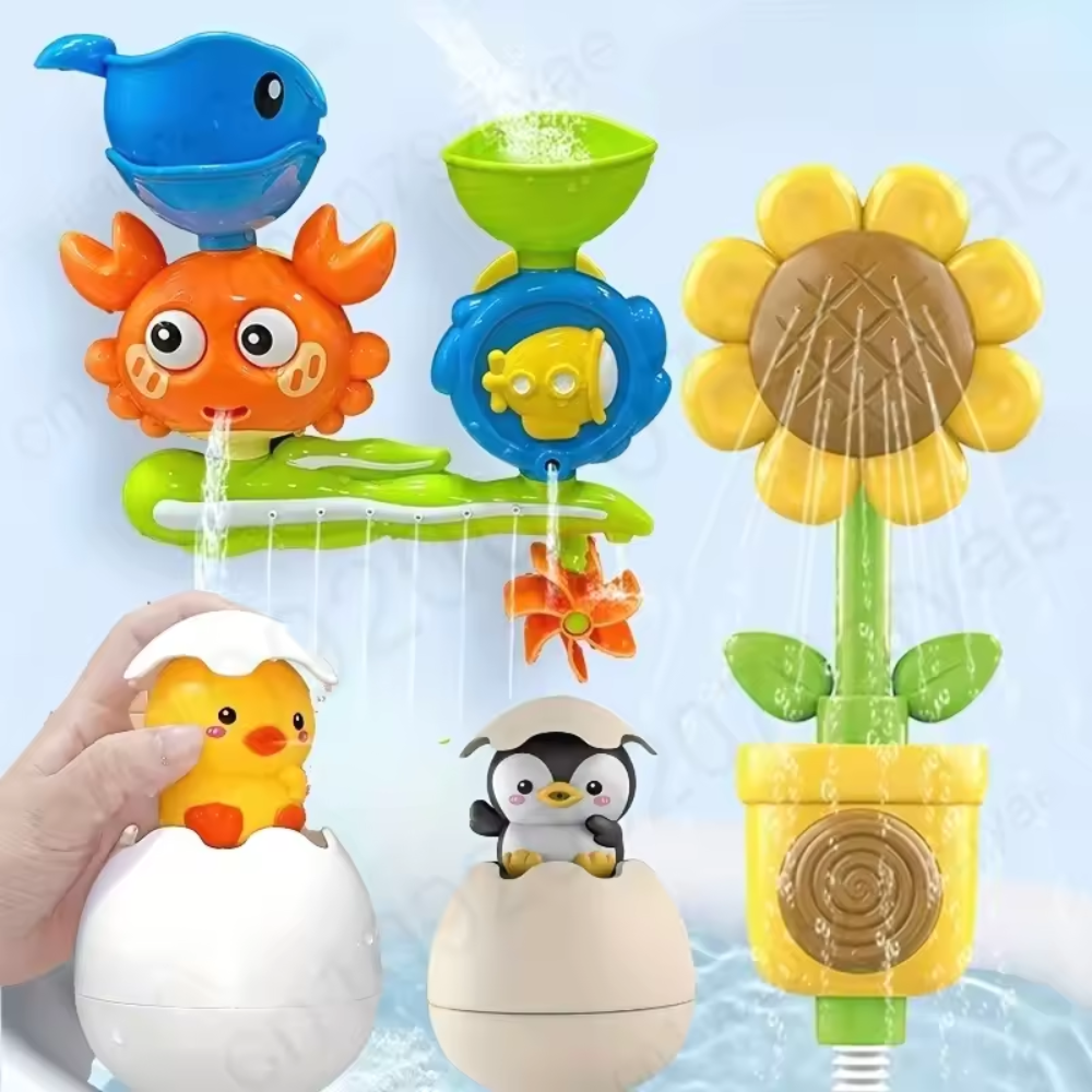 Suction Cup Bath Toy Set for Kids – Interactive Sensory Water Toys