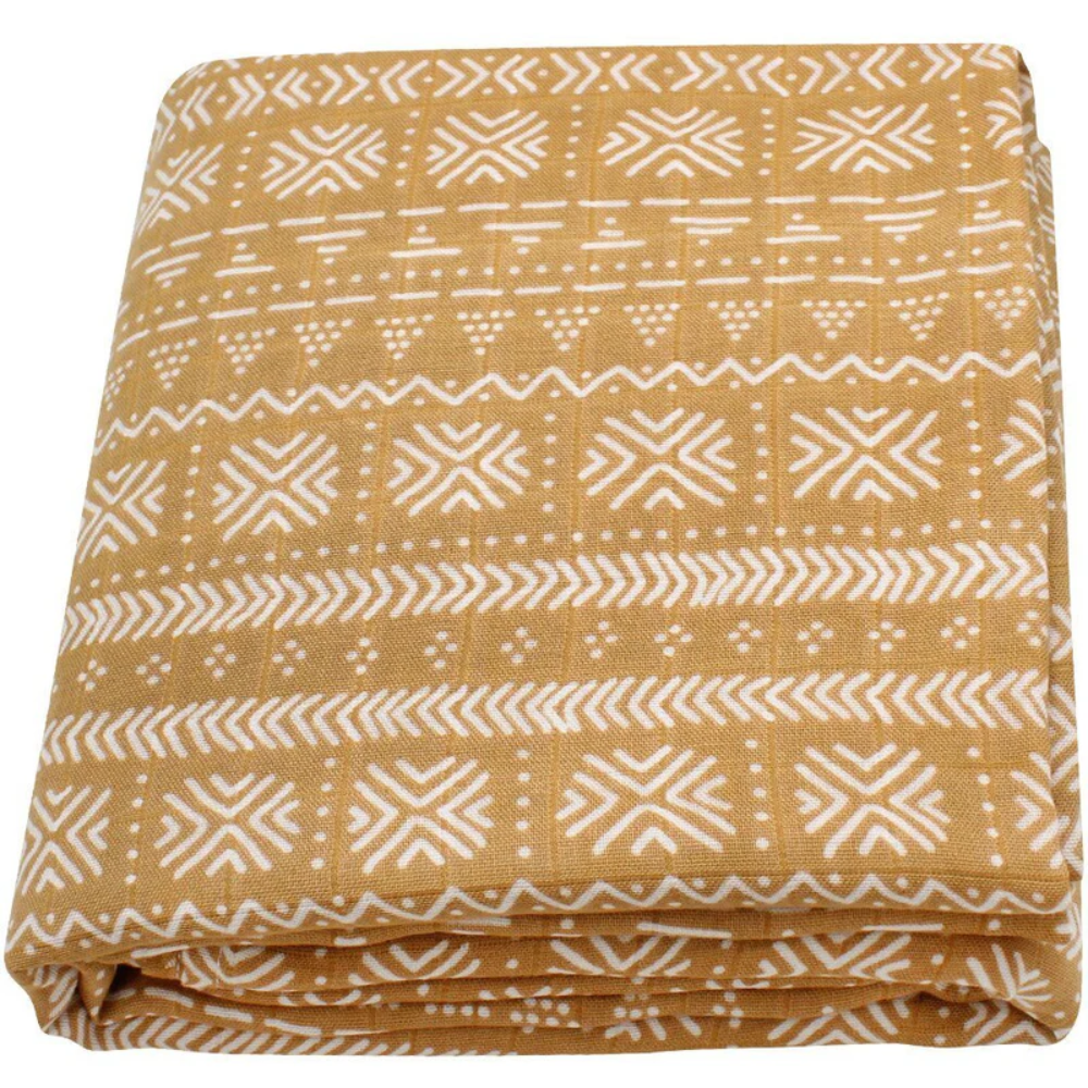 Baby Muslin Swaddle Blanket Cotton Bamboo | Newborn Wrap
