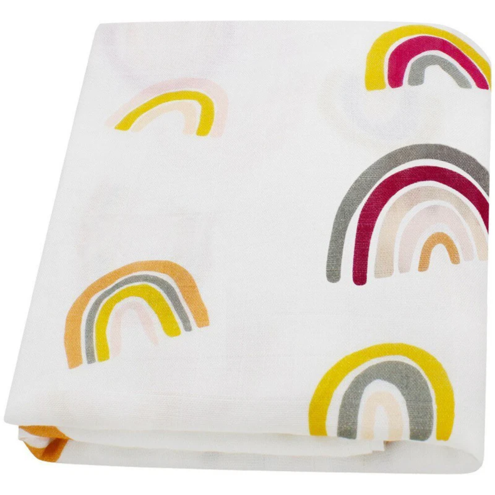 Baby Muslin Swaddle Blanket Cotton Bamboo | Newborn Wrap