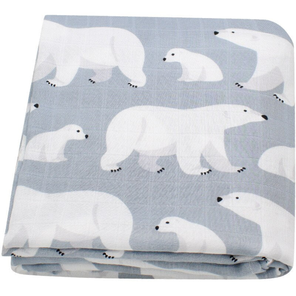 Baby Muslin Swaddle Blanket Cotton Bamboo | Newborn Wrap