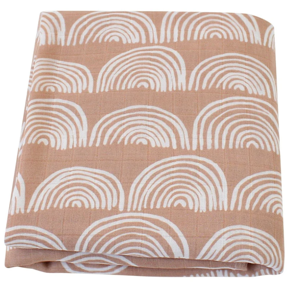 Baby Muslin Swaddle Blanket Cotton Bamboo | Newborn Wrap