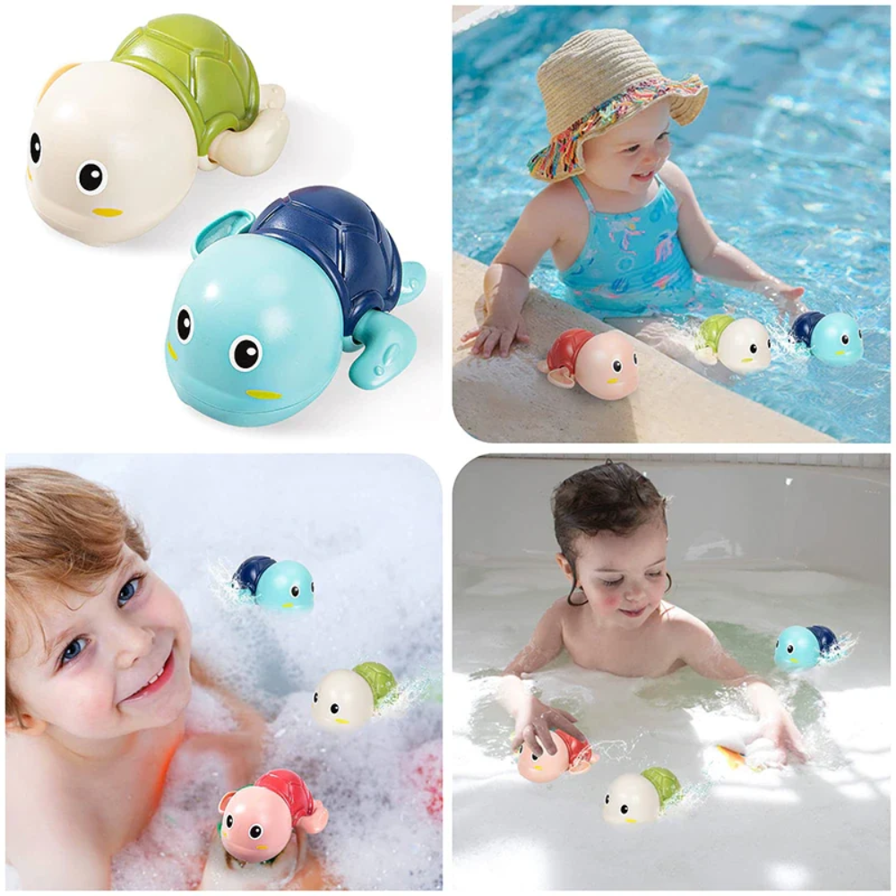 Swimming Sea Creature Bath Toys – Wind-Up Water Toys for Kids