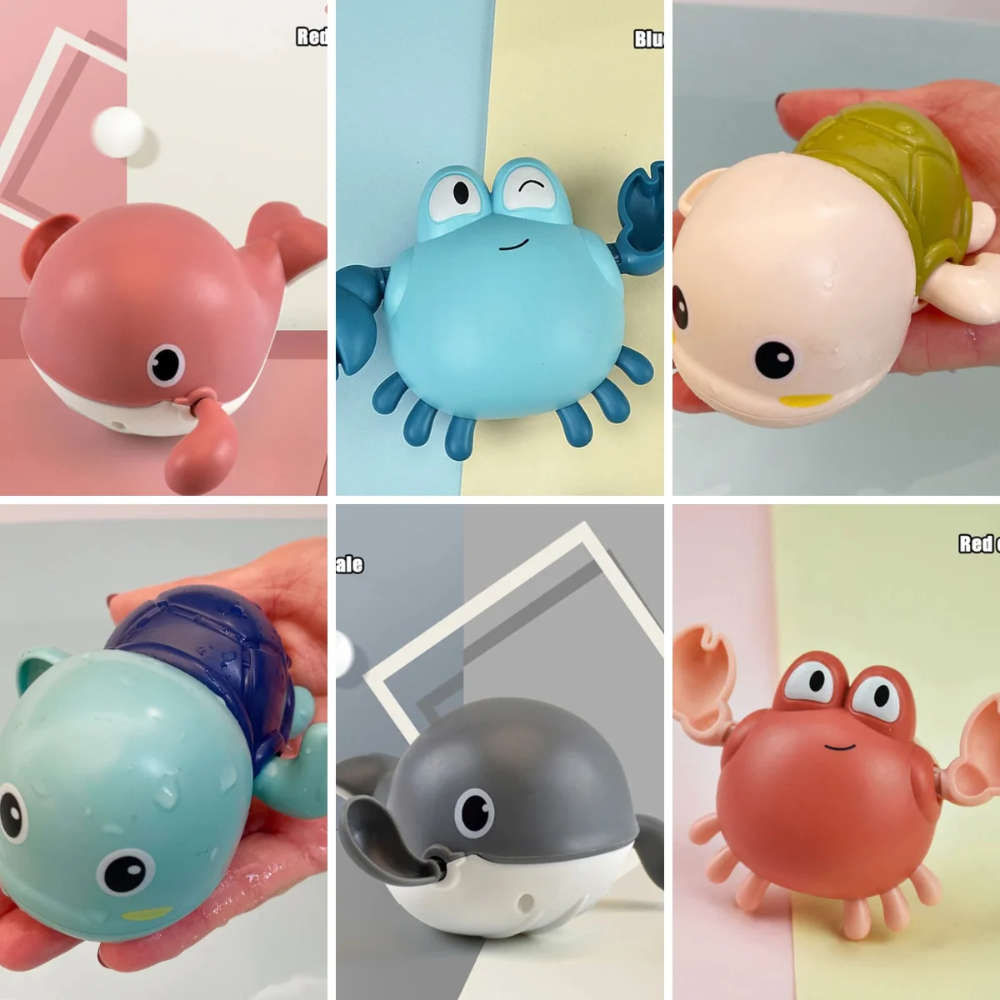 Swimming Sea Creature Bath Toys – Wind-Up Water Toys for Kids