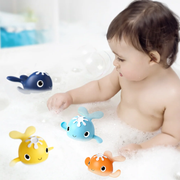 Swimming Whale Bath Toys – Fishing Play Set for Kids