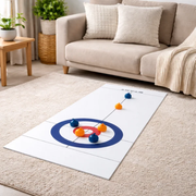 Tabletop Curling Game – Foldable Family Strategy Game