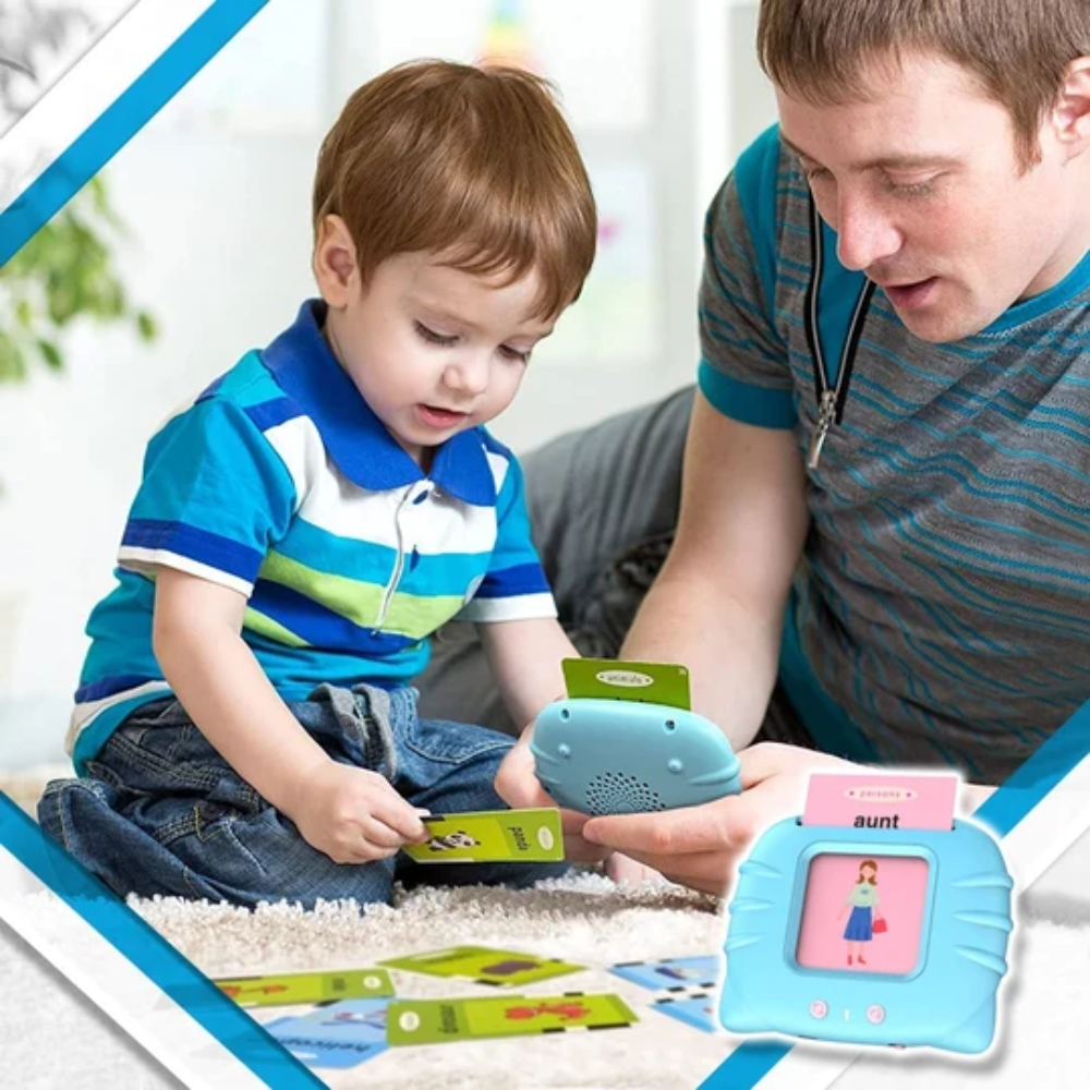 Talking Flash Cards for Kids – Interactive Educational Vocabulary Learning Toy Ages 2–6