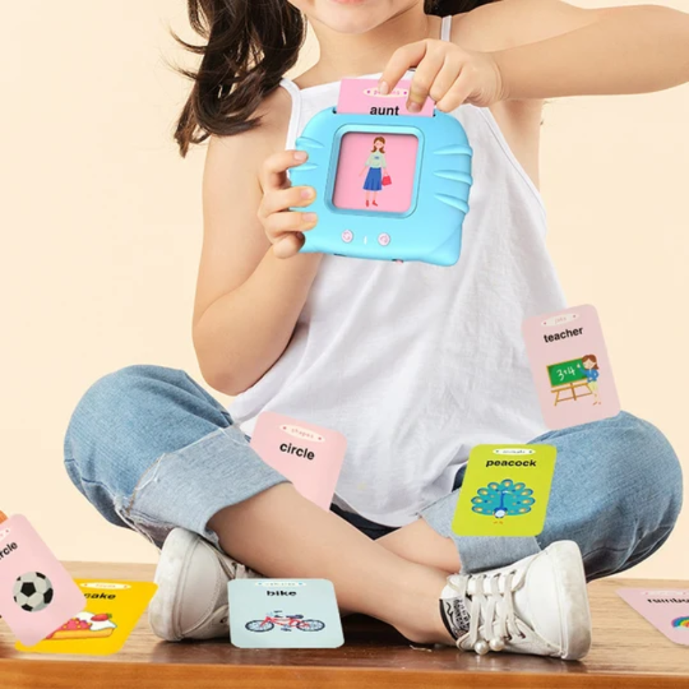 Talking Flash Cards for Kids – Interactive Educational Vocabulary Learning Toy Ages 2–6