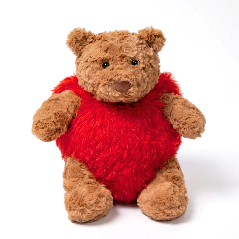 Teddy Bear Plush Toy – Soft Stuffed Animal with Cute Dress-Up Outfits for Kids