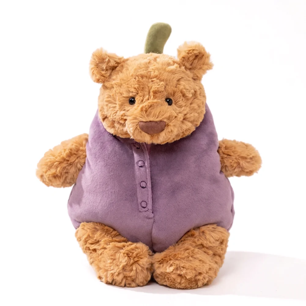 Teddy Bear Plush Toy – Soft Stuffed Animal with Cute Dress-Up Outfits for Kids
